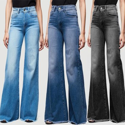 Jeans Breite Beine Denim Jeans