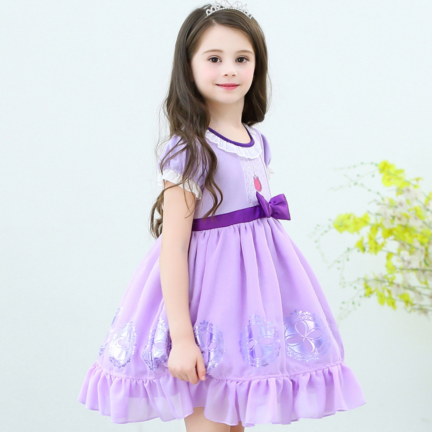 Mädchen Sofia Rapunzel Prinzessin Kleid - Darilo24.com